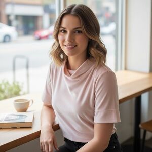 Anthropologie velvet Pink Women's Top size M